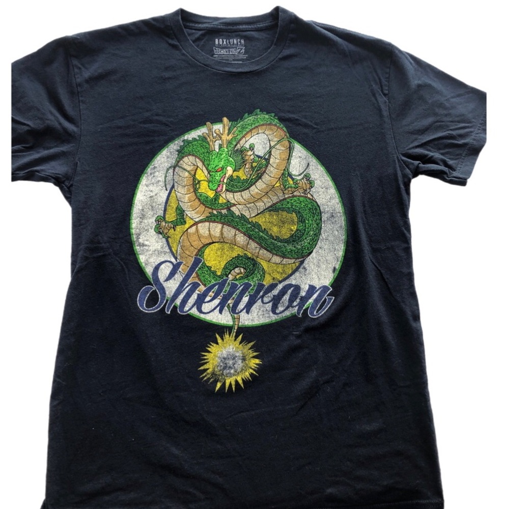 Anime Dragon Ball Z Shenron T-Shirt Shenron Black T-shirt Medium